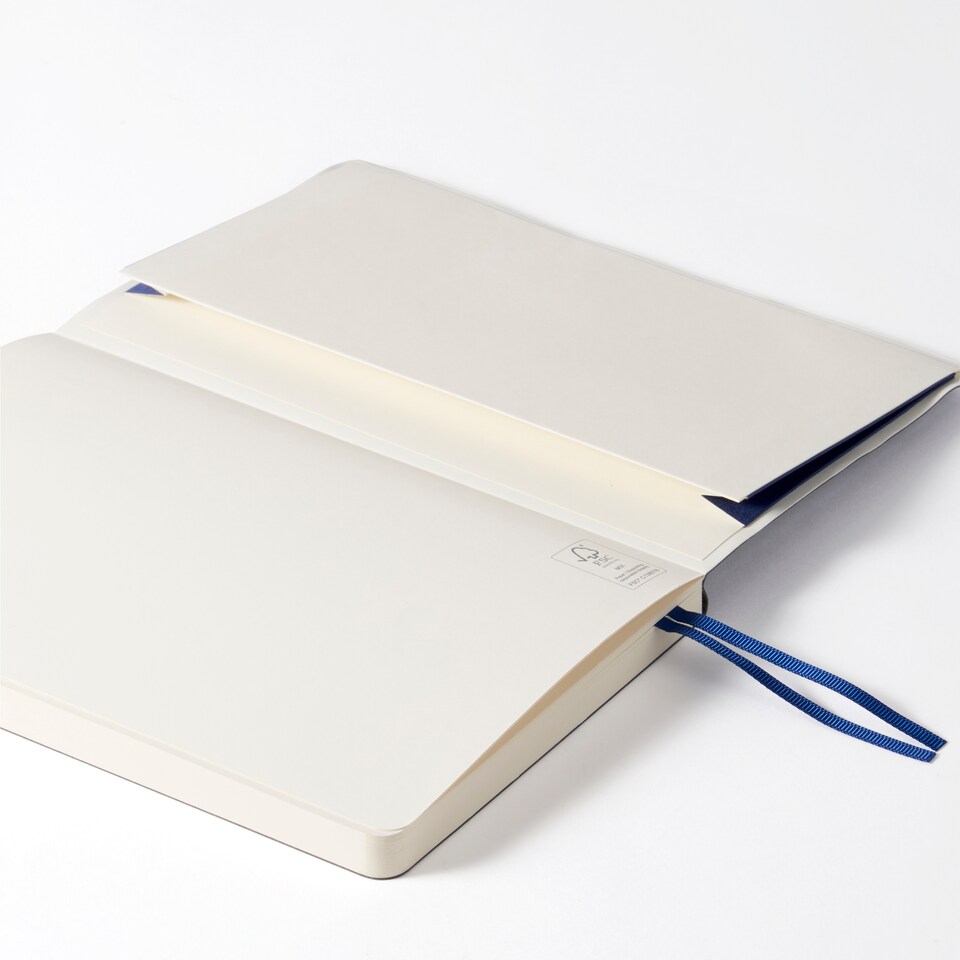 image 1 of Paperchase Agenzio Medium Midnight Plain Notebook