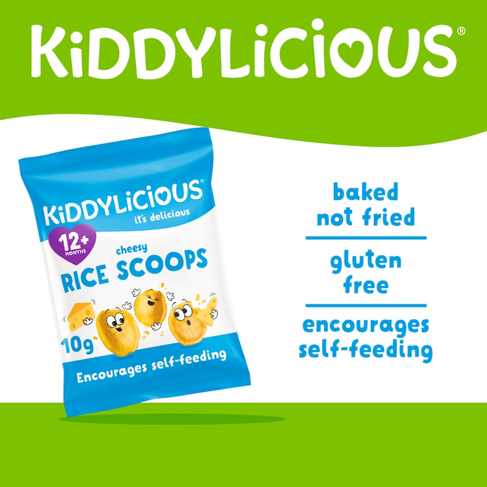 image 1 of Kiddylicious Rice Scoops Cheesy 4x10g