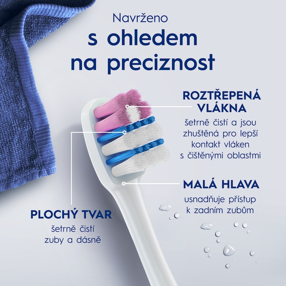Obrázek 1 pro produkt Oral-B Pro-Sensi Advanced Kartáček – Odstraňuje Bakterie Způsobující Plak – Extra Měkká Vlákna, 2
