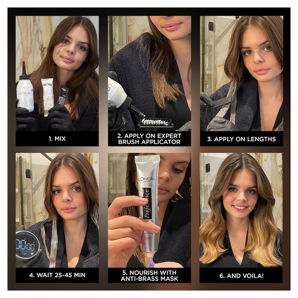 image 1 of L'Oreal Paris Preference Techniques Ombre 1O4 Permanent Hair Dye