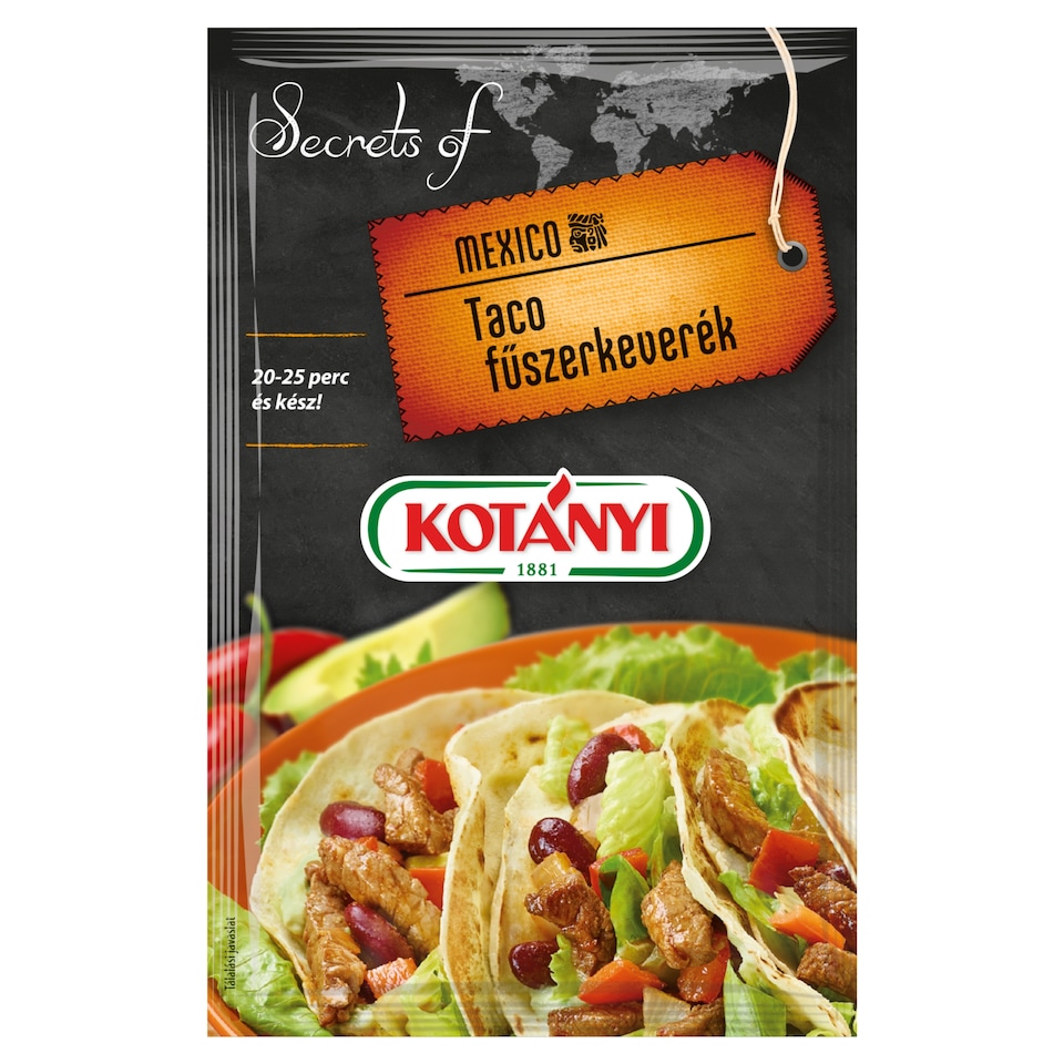 Kotányi Secrets of Mexico taco fűszerkeverék 20 g