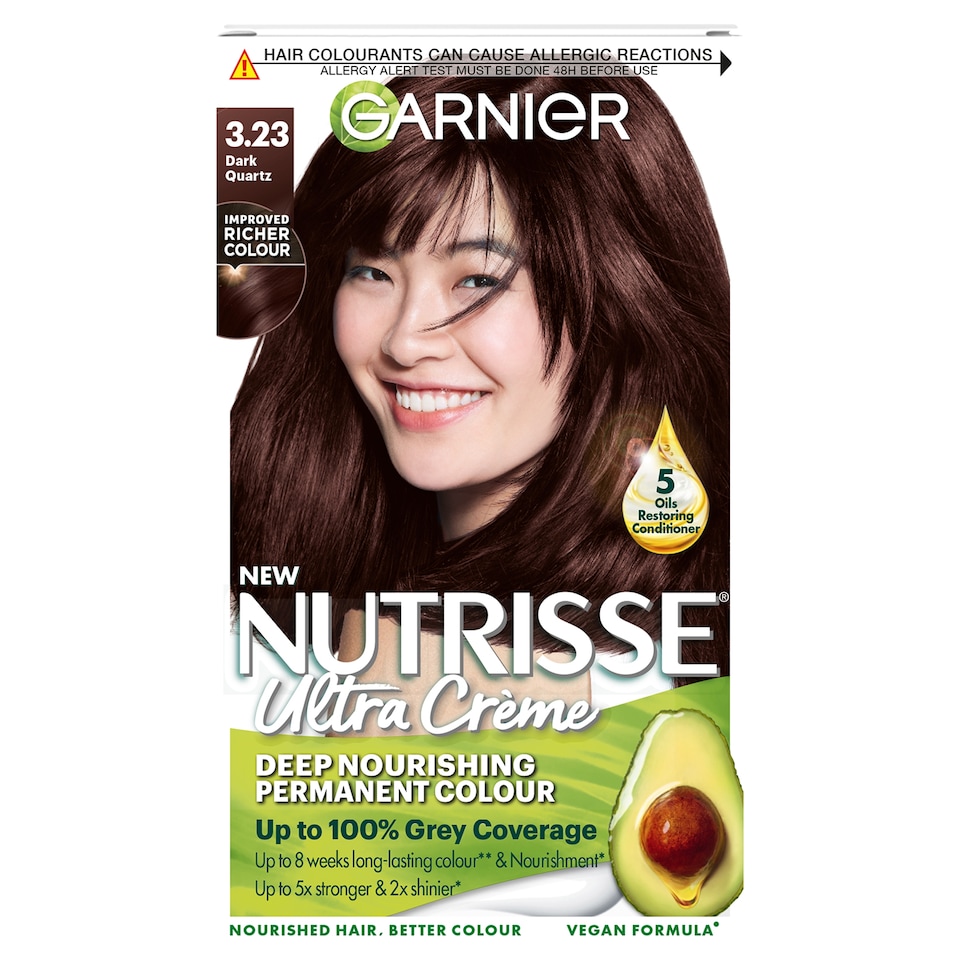 image 1 of Garnier Nutrisse 3.23 Dark Quartz Permanent Hair Dye