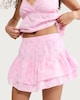 image 1 of OH ME OH MY Pure Cotton Broderie Layered Skort in Pink