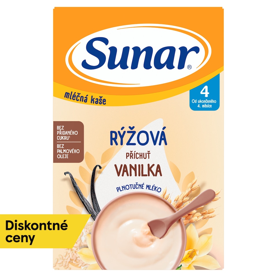 obrázok 1 z Sunar mliečna ryžová kaša vanilková 210 g