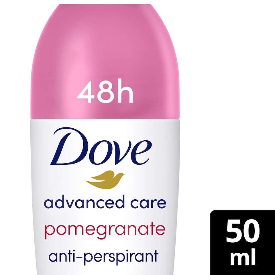 image 1 of Dove Women Go Fresh Pomegranate 72h Advanced Care Roll-On Antiperspirant Deodorant 50ml