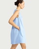 image 3 of F&F Pure Cotton Scoop Neck Dress in Blue