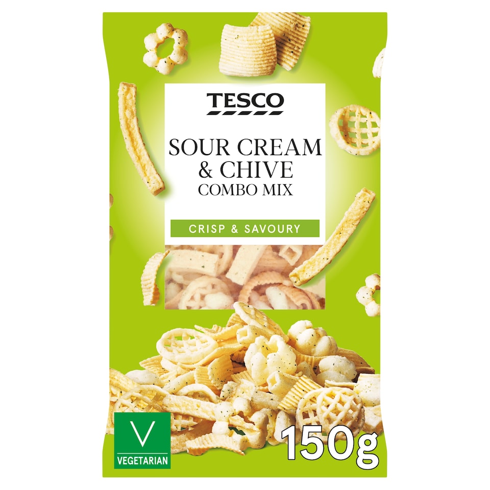 Tesco Sour Cream & Chive Combo Mix 150G