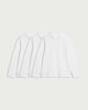 image 3 of F&F School Unisex 3-Pack Pure Cotton Long Sleeved Polo Shirts in White