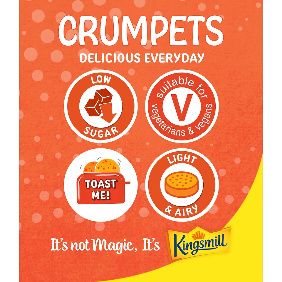 image 1 of Kingsmill Crumpets 6 Pack