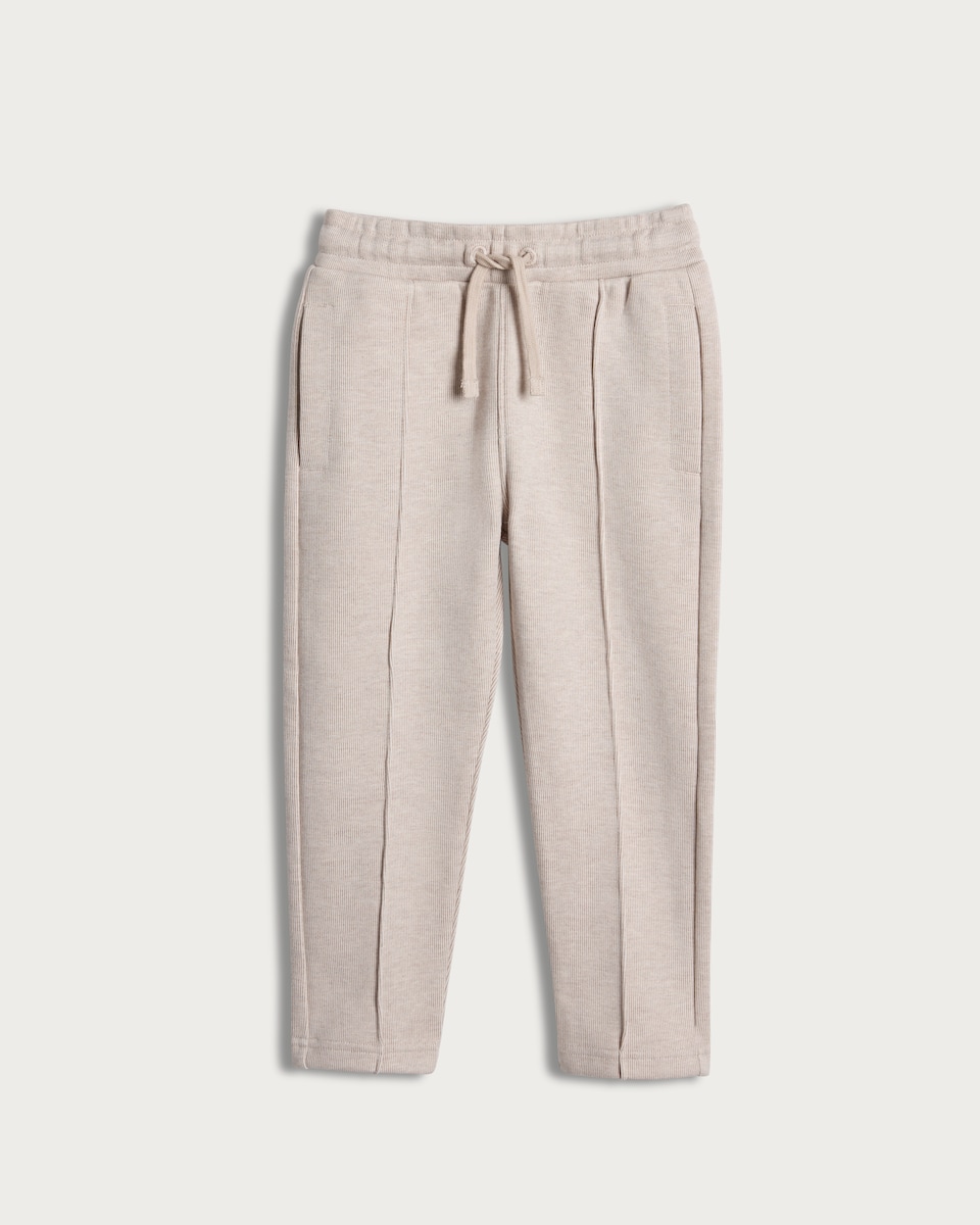 image 1 of F&F x Samantha Faiers Cotton Blend Drawstring Joggers in Cream