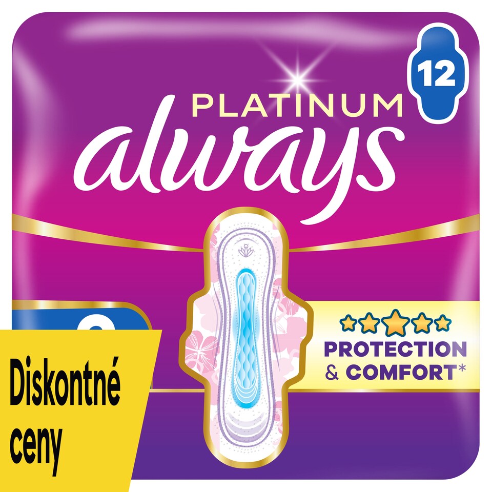 obrázok 1 z Always Platinum Hygienické Vložky Super Extra (Veľkosť 3) 12 Vložiek