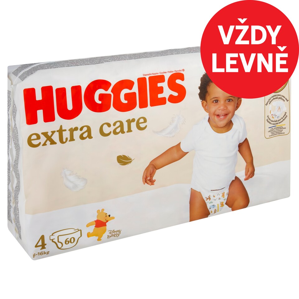 Huggies Extra Care Diapers Size 4 Children 8-16kg 60 pcs
