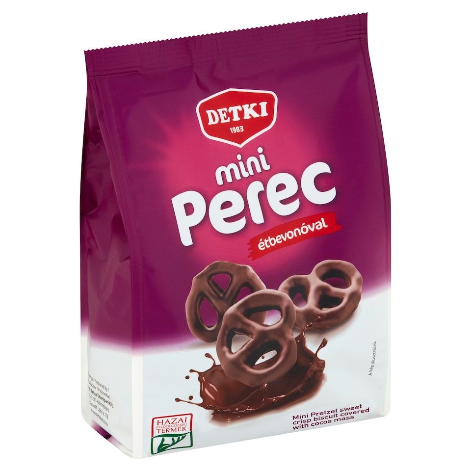 Detki Mini Pretzel Sweet Crisp Biscuit Covered with Cocoa Mass 160 g