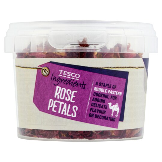 TESCO INGREDIENTS ROSE PETALS 6G