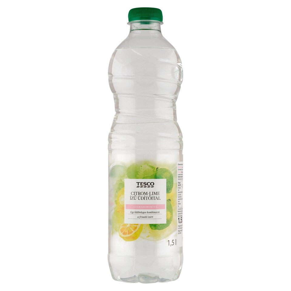 Tesco szénsavmentes citrom-lime ízű üdítőital 1,5 l
