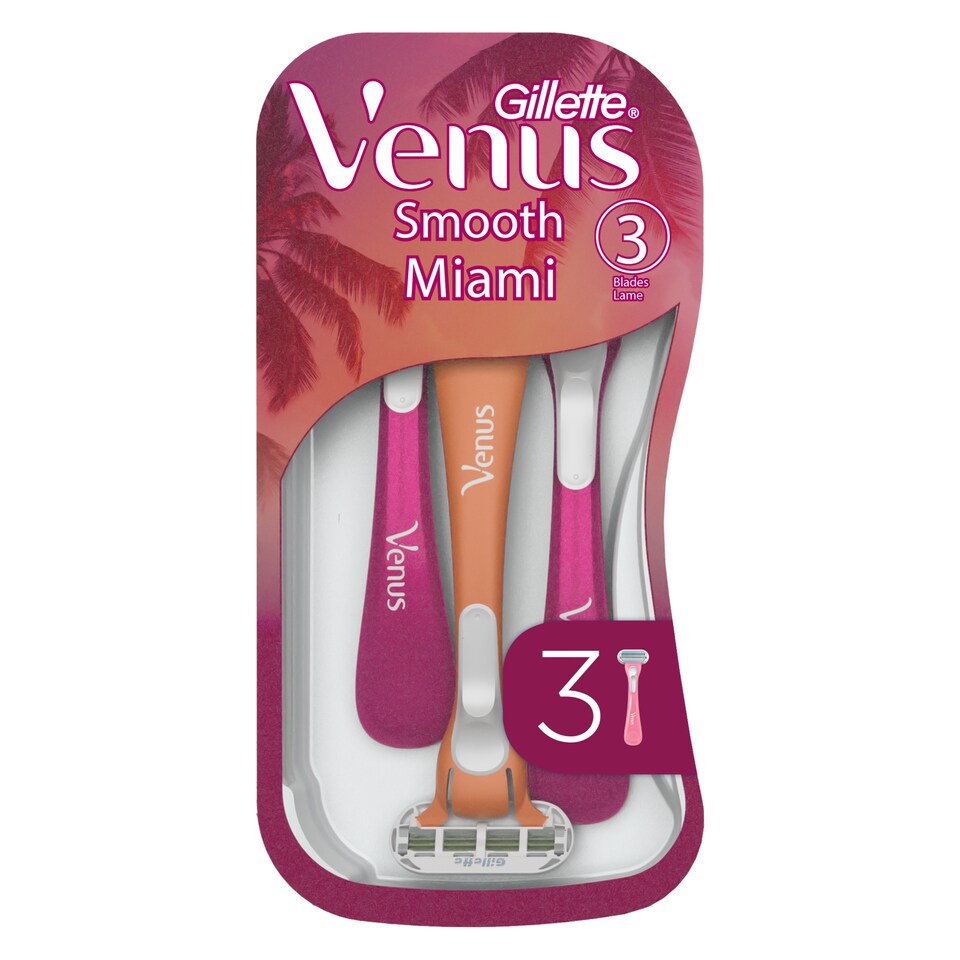 image 1 of Venus Smooth Miami jednorazové holiace strojčeky, balenie 3 