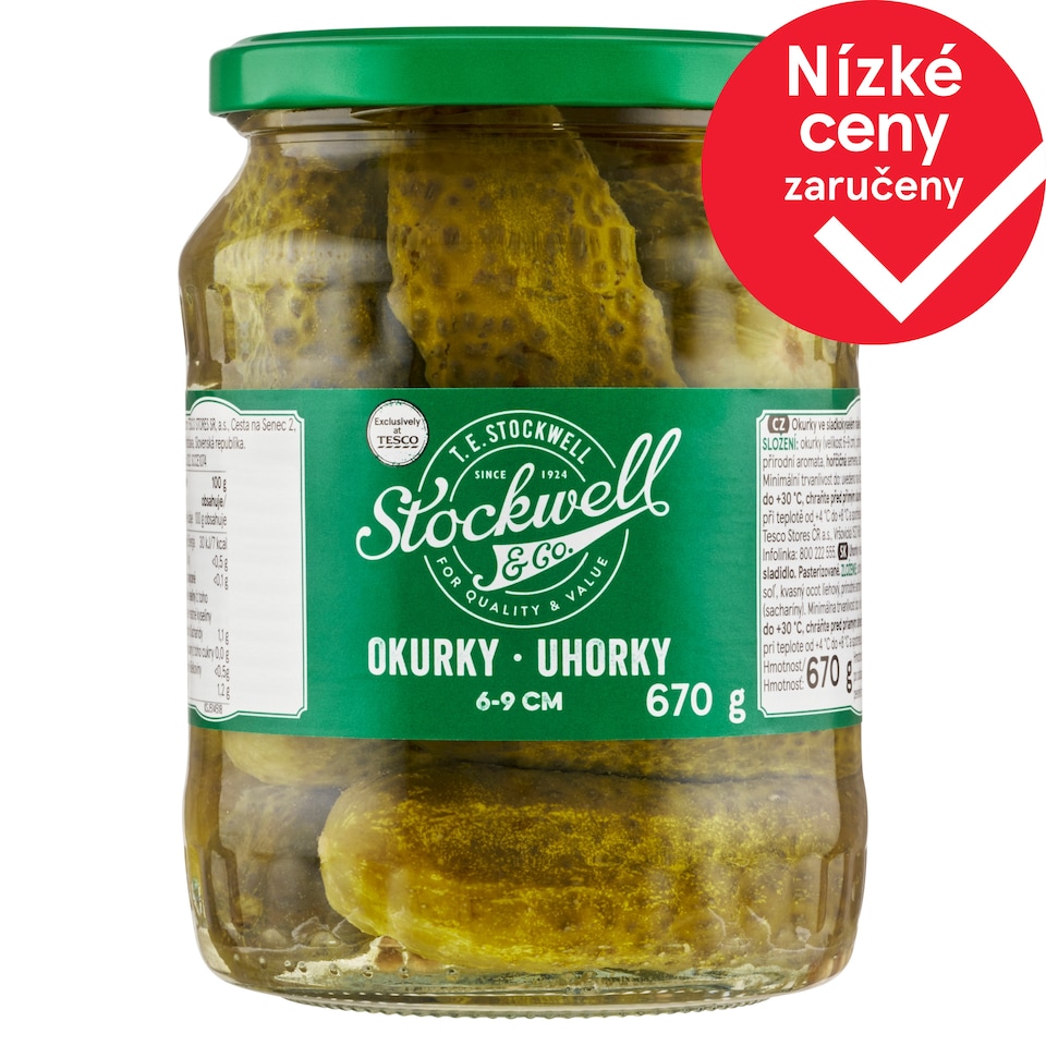 Stockwell & Co. Cucumbers 6-9 cm 670g