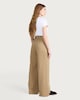 image 3 of The F&F Edit Lyocell Rich Twill Textured Super Wide Leg Co-ord Trousers in Beige