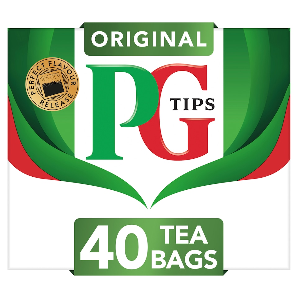 PG Tips Original Black Tea 40 Tea Bags 116g