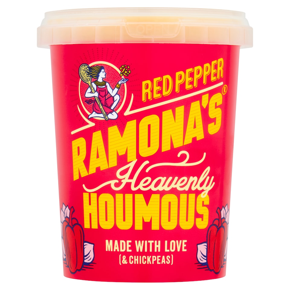 Ramona's Heavenly Houmous Red Pepper 500g