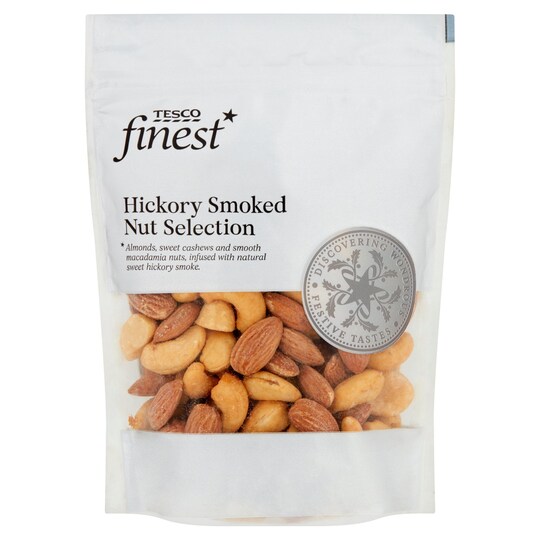 Tesco Finest Hickory Smoked Nut Selection 225G Tesco Groceries