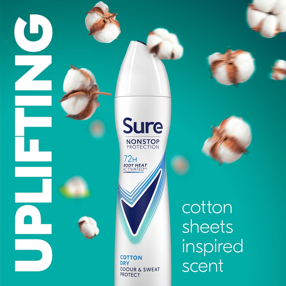 image 1 of Sure Women Cotton Dry 72h Nonstop Protection Antiperspirant Deodorant 250ml