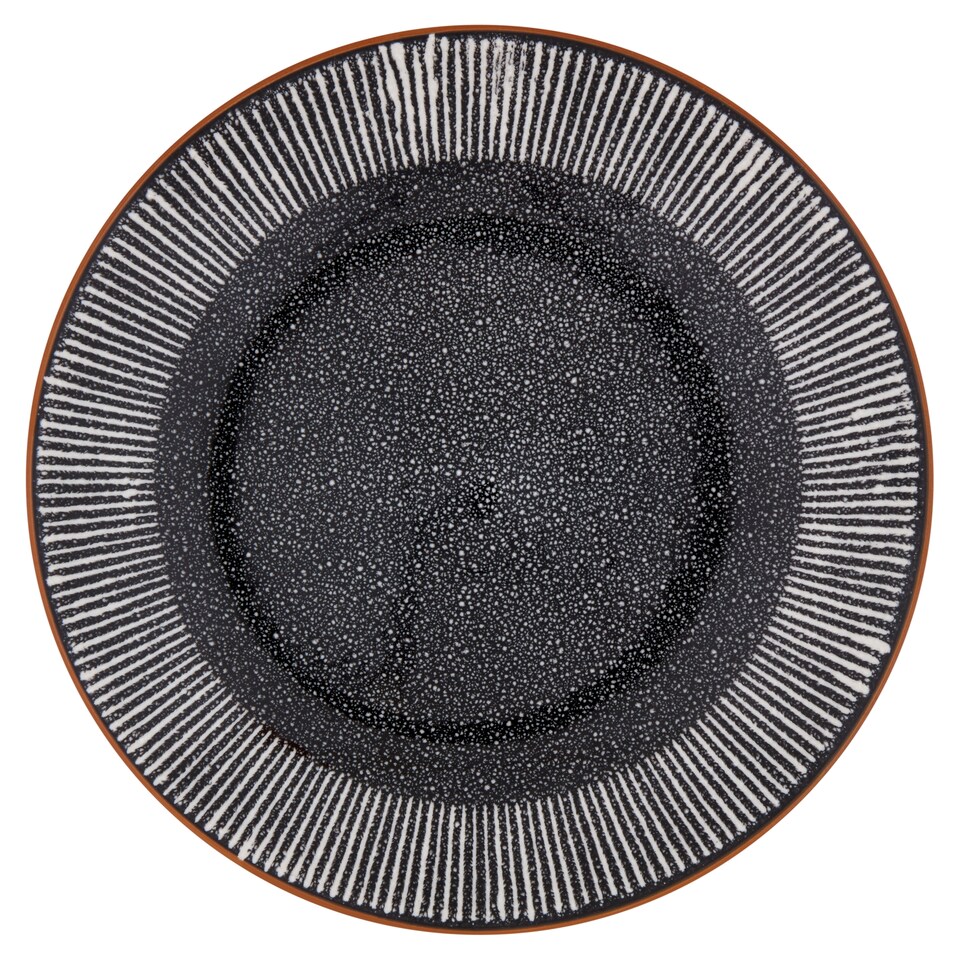 Fox & Ivy Nero Dinner Plate