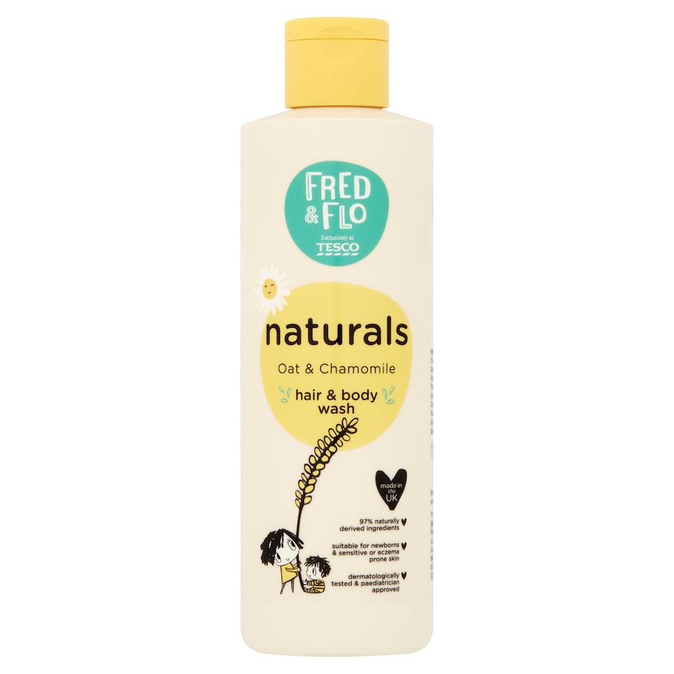 image 1 of Fred & Flo Naturals Hair & Body Wash - Oat & Chamomile 250ml