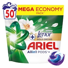 Ariel Allin1 PODS +Touch of Lenor Gold Orchid, 50 Washes