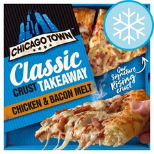 Chicago Town Large Takeaway Chicken And Bacon Pizzas 495G