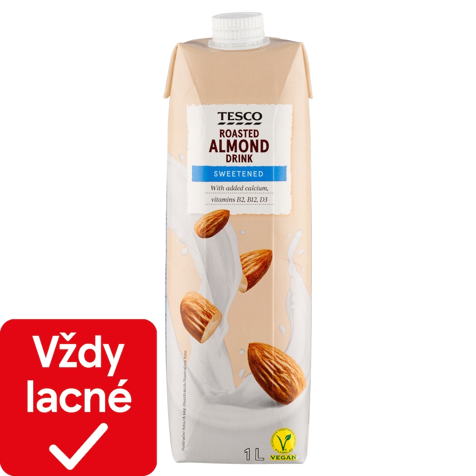 Tesco Mandľový nápoj sladený 1 l