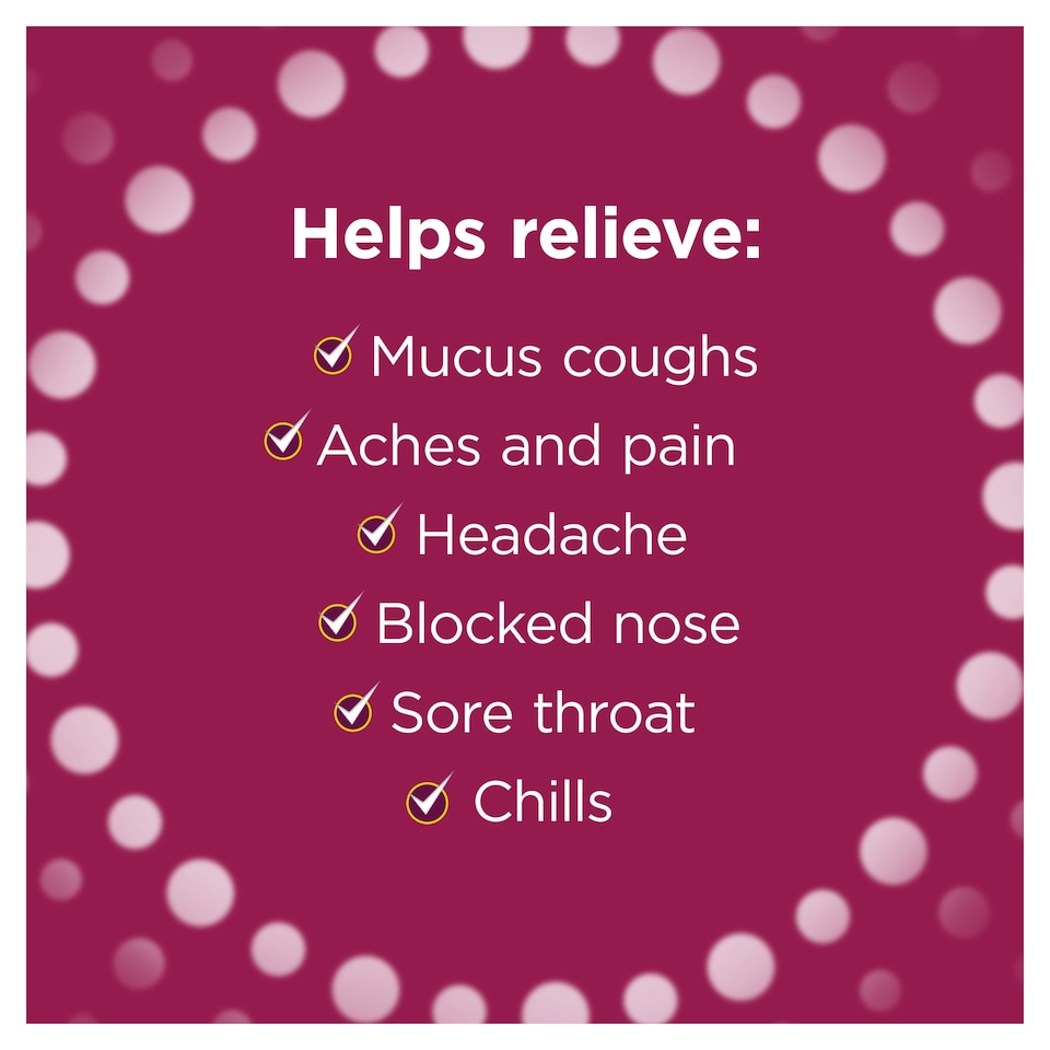 image 1 of Benylin Mucus Cough & Cold All In One Relief Tablets - 16s