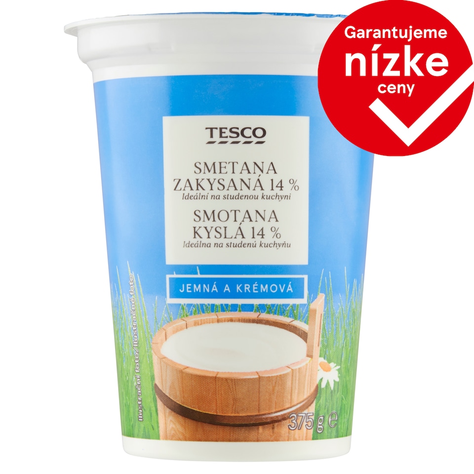 Tesco Kyslá smotana 14% 375 g