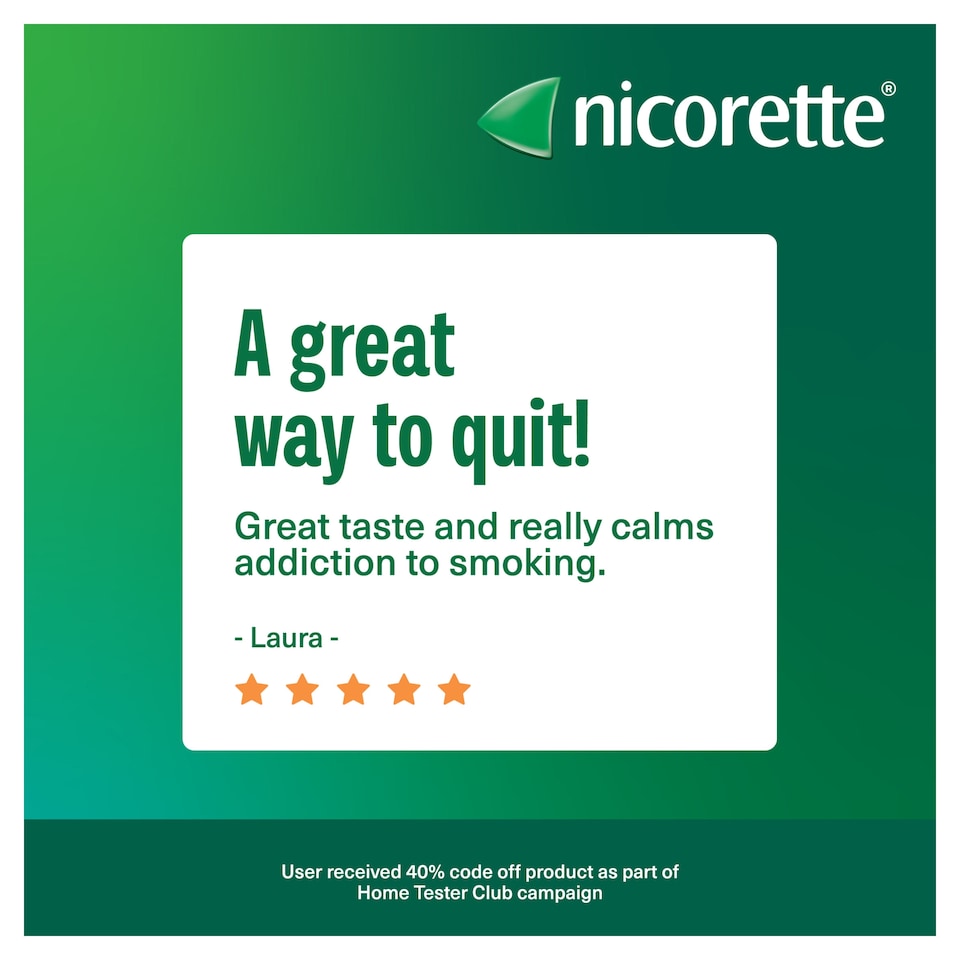 image 1 of Nicorette Stop Smoking Aid 2mg Nicotine Gum - Icy White 210s