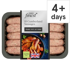 Tesco Finest British 10 Cumberland Sausages 667G
