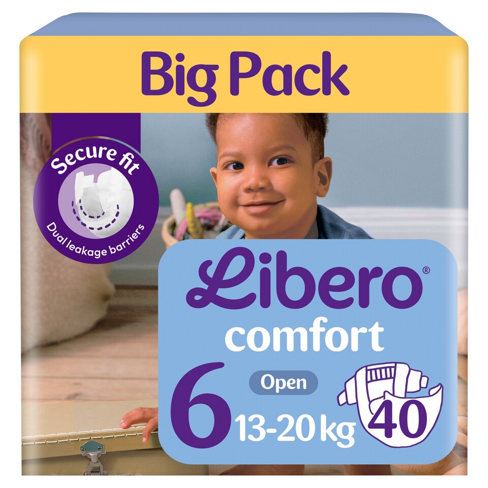 Libero Comfort Big Pack pelenka, méret: 6, 13-20 kg, 40 db  1. kép