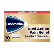 Panacombo Dual Action Paracetamol and Ibuprofen Pain Relief 10 Tablets