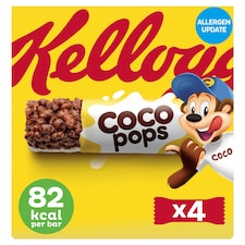 Kellogg's Coco Pops Cereal Milk Bars Multipack 4x20g