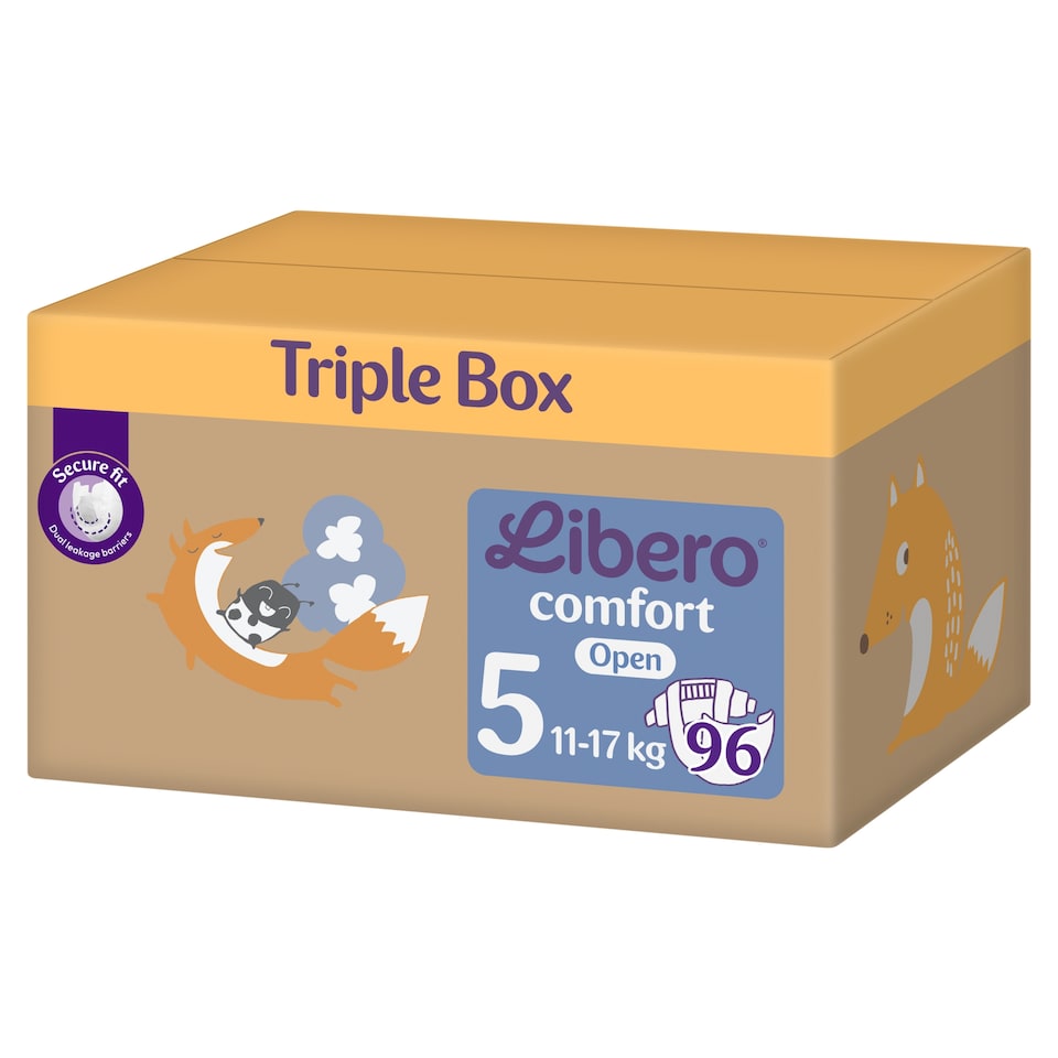 Libero Comfort Triple Box pelenka, méret: 5, 11-17 kg, 96 db  1. kép