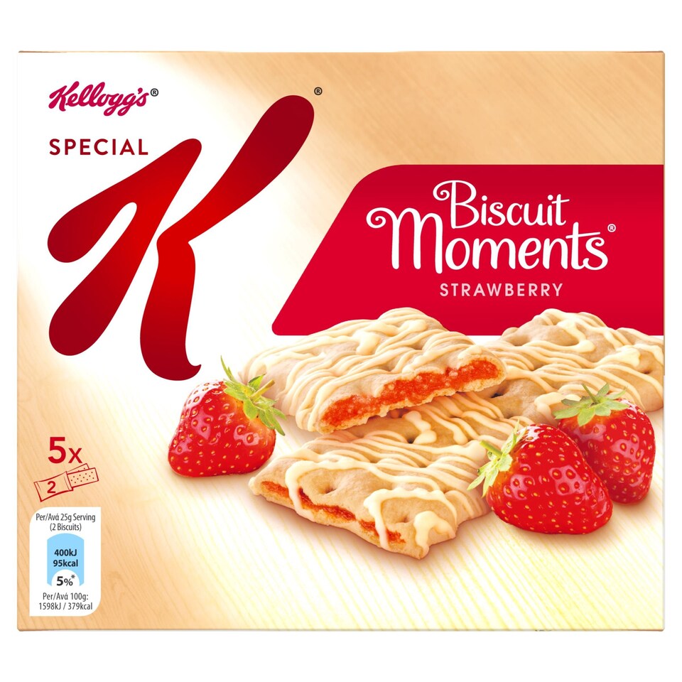 Kelloggs Special K Biscuit Moments Strawberry 125G