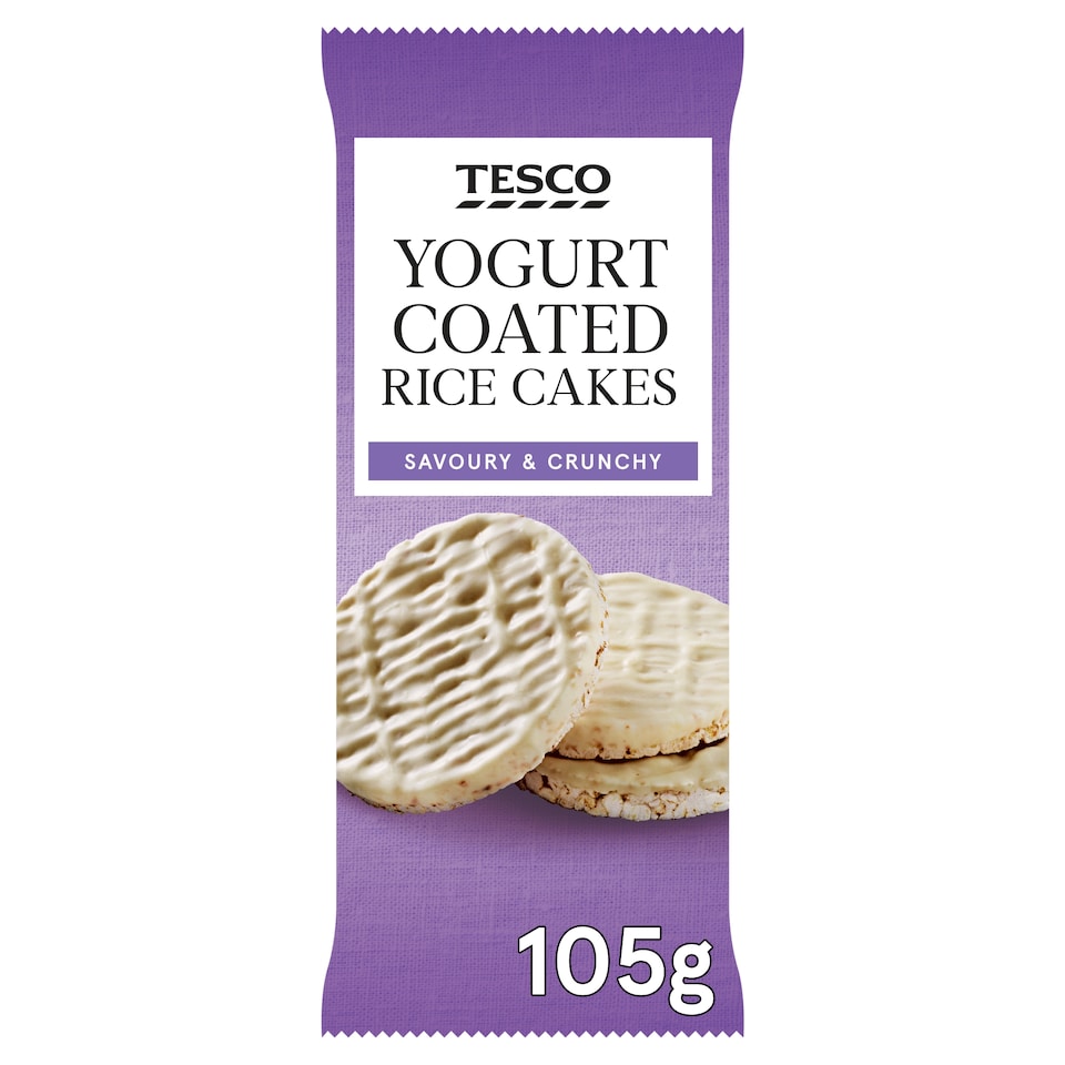 Tesco Yogurt Coated Rice Cakes 105G