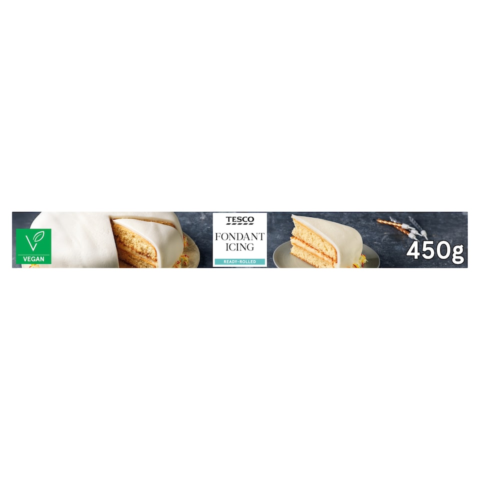 Tesco Fondant Ready Rolled Icing 450G