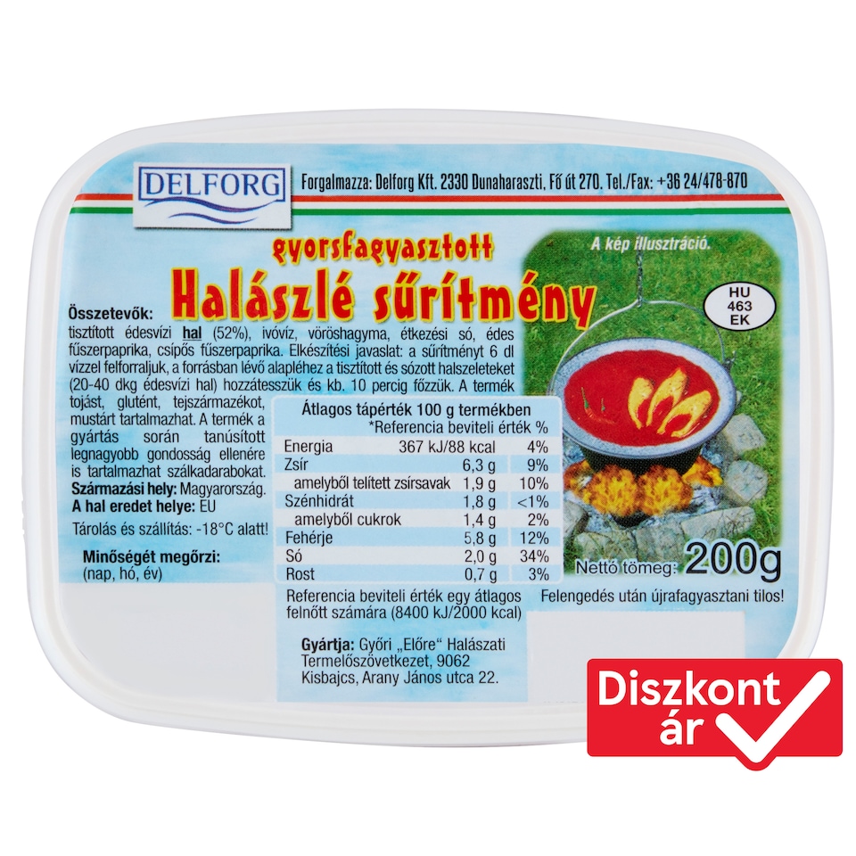 Delforg Quick-Frozen Fish Soup Concentrate 200 g