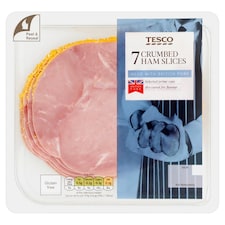 Tesco Crumbed Ham Slices 180g