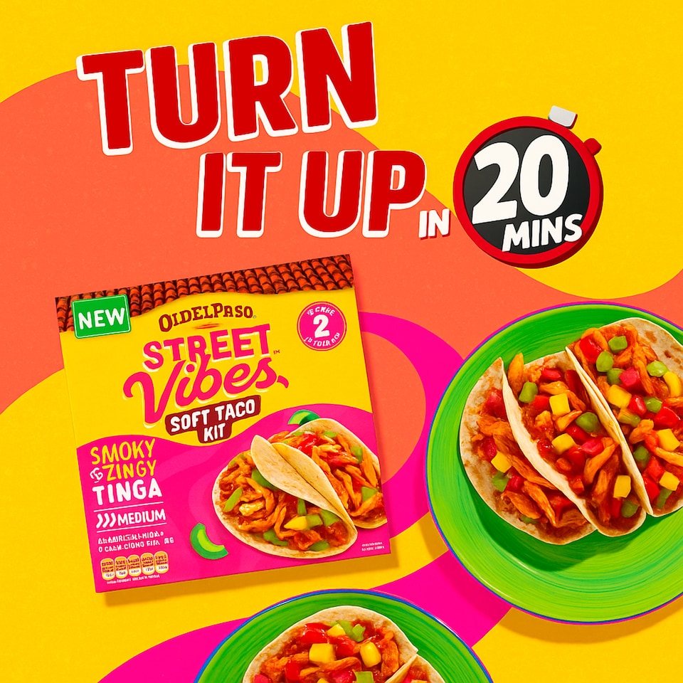 image 1 of Old El Paso Street Vibes Soft Taco Kit Tinga 257g