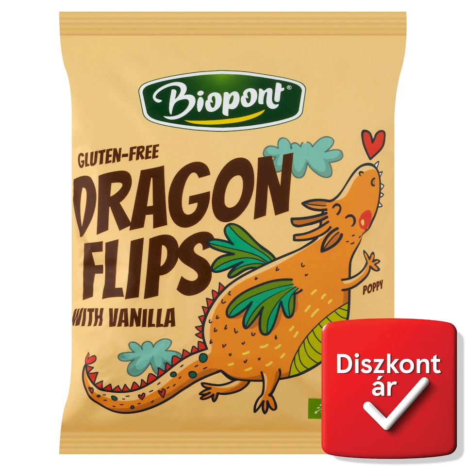 image 1 of Biopont Dragon Flips Organic Gluten-Free Corn Flips with Vanilla 25 g