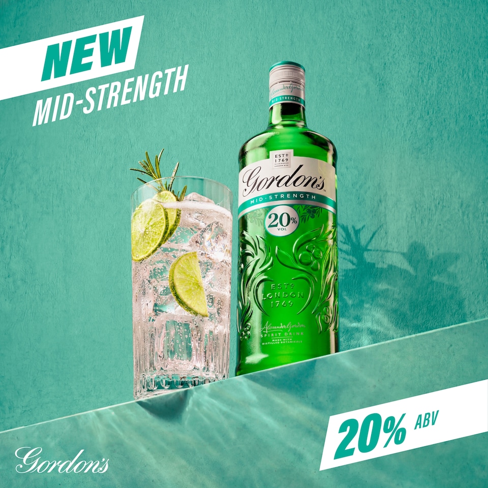 image 1 of Gordon's Mid Strength Spirit Drink 70cl