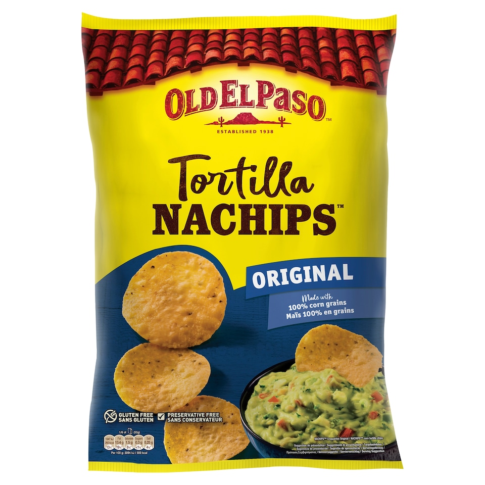 image 1 of Old El Paso Nachips Original 185G