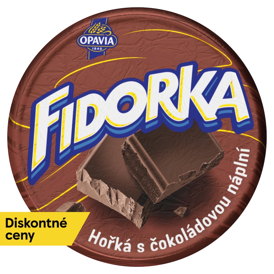 Opavia Fidorka Dark with Chocolate Filling, Wafer, Brown 30 g
