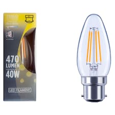 Tesco Led Filament Candle 40W Bayonet Cap